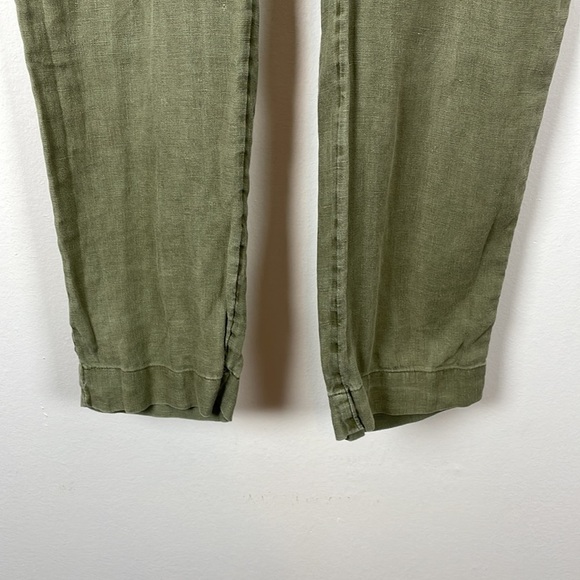 Nicole Miller sleeveless linen jumpsuit women 4 pocket size 4 button closure - Picture 2 of 12